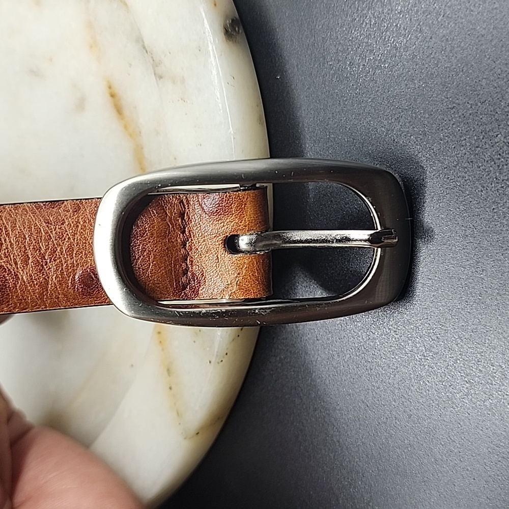 Tommy Bahama Brown Leather Belt Size M Approximately 32" - Picture 4 of 5